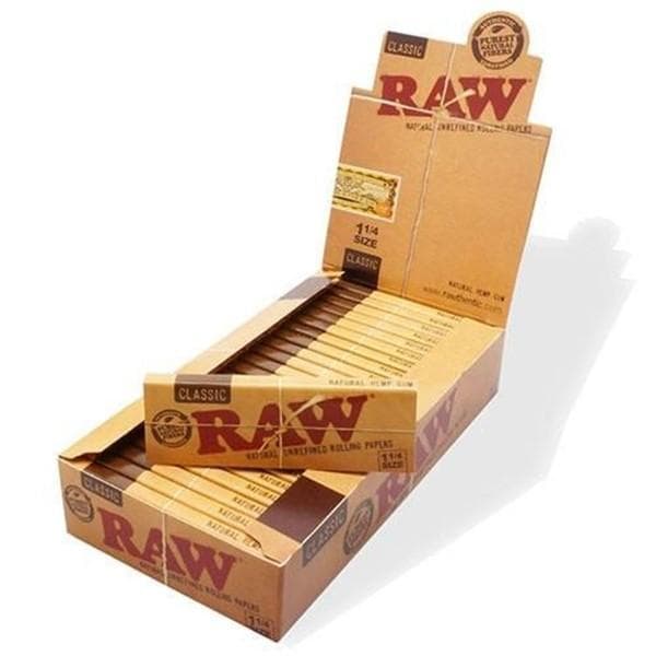 RAW CLASSIC 1 1/4 24 PER BOX