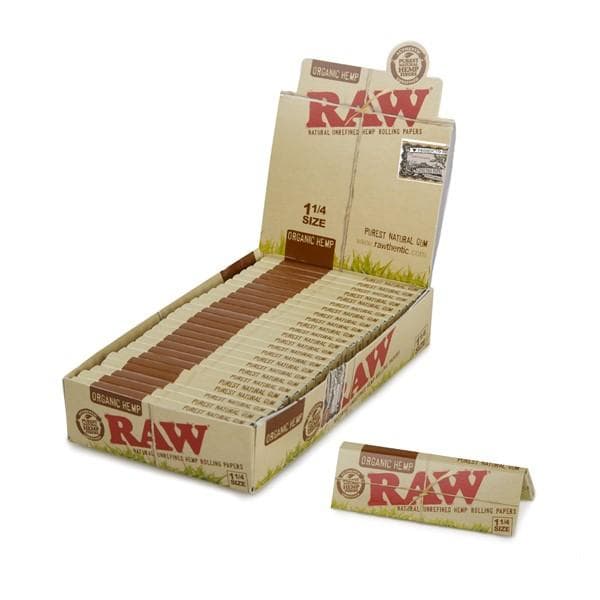 RAW ORGANIC 1 1/4 24 PER BOX