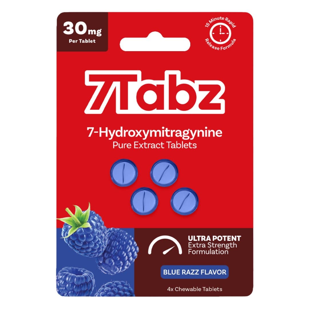 7 TABZ 7 HYDROXY 30MG/TAB BLUE RAZZ 4PK
