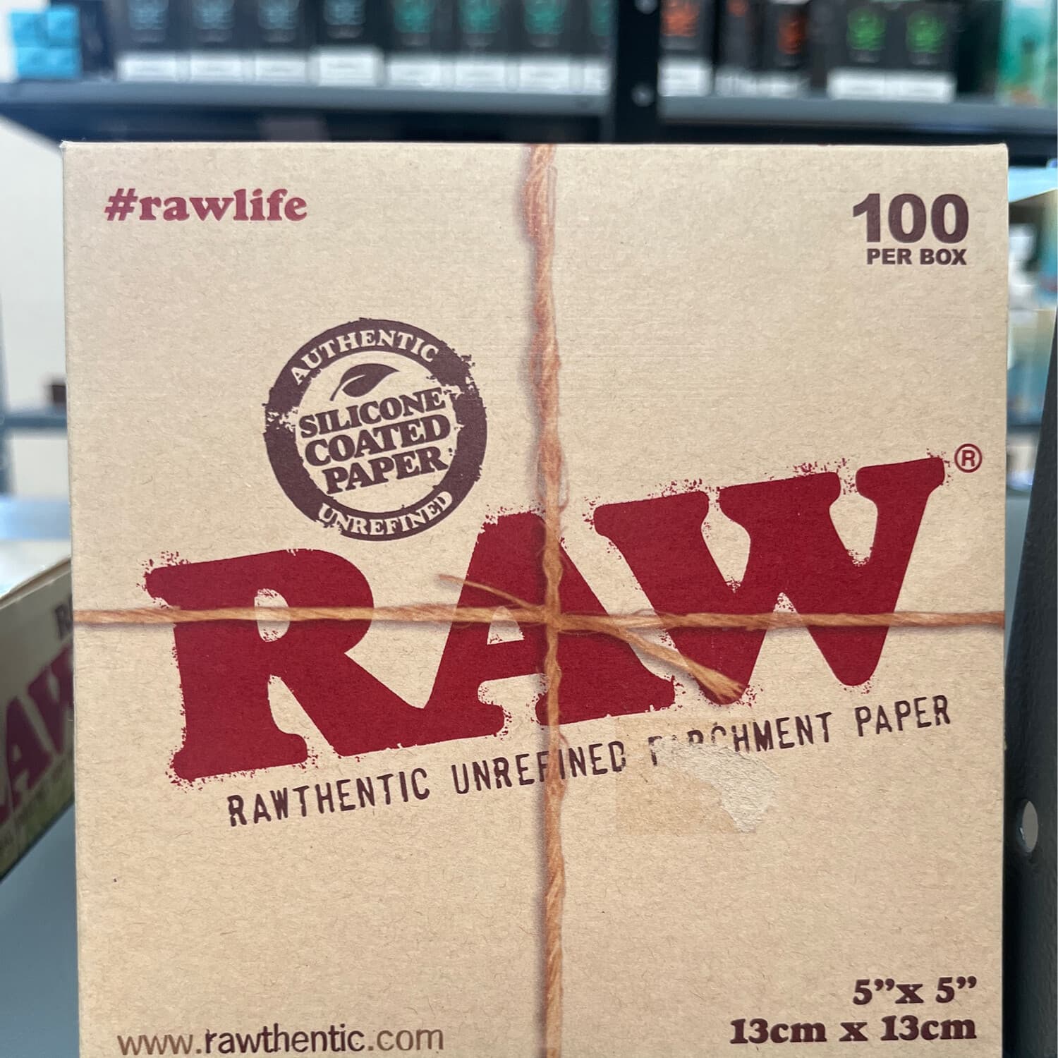 RAW PARCHMENT PAPER 5X5 13CM X 13CM 100 PER BOX
